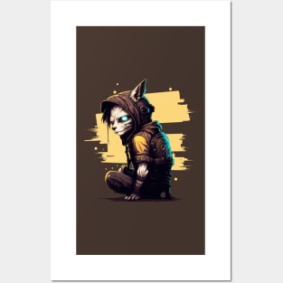 Cyber Cat Blackhat Hacker Posters and Art